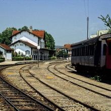 – Linha do Sabor.  Estação de Vila Real. 1996. Foto de autor desconhecido