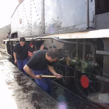03 – Locomotiva a Vapor. Peso da Régua. 2006. Foto Luís Canotilho