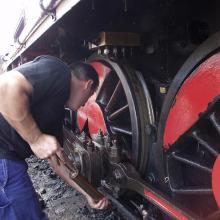 05 – Locomotiva a Vapor. Peso da Régua. 2006. Foto Luís Canotilho