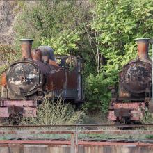12 – Cemitério de locomotivas no Peso da Régua. 2006. Foto Luís Canotilho