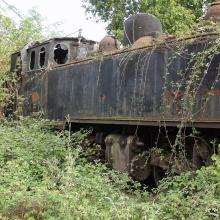20 – Cemitério de locomotivas no Peso da Régua. 2006. Foto Luís Canotilho