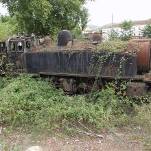 22 – Cemitério de locomotivas no Peso da Régua. 2006. Foto Luís Canotilho